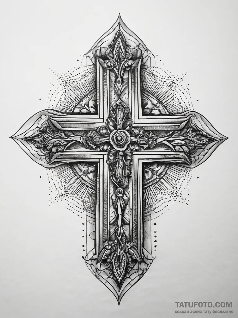 Tattoo sketch a symbolic emotion, artistic ta... - эскиз тату (№1757561667_0, 11.09.2025 03:34) — Tatufoto.com