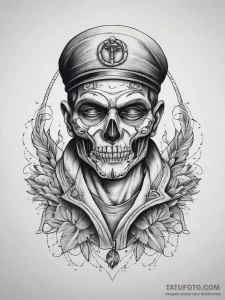 Tattoo sketch corduroy jacket with a design,... - эскиз тату (№1757562059_0, 11.09.2025 03:40) — Tatufoto.com