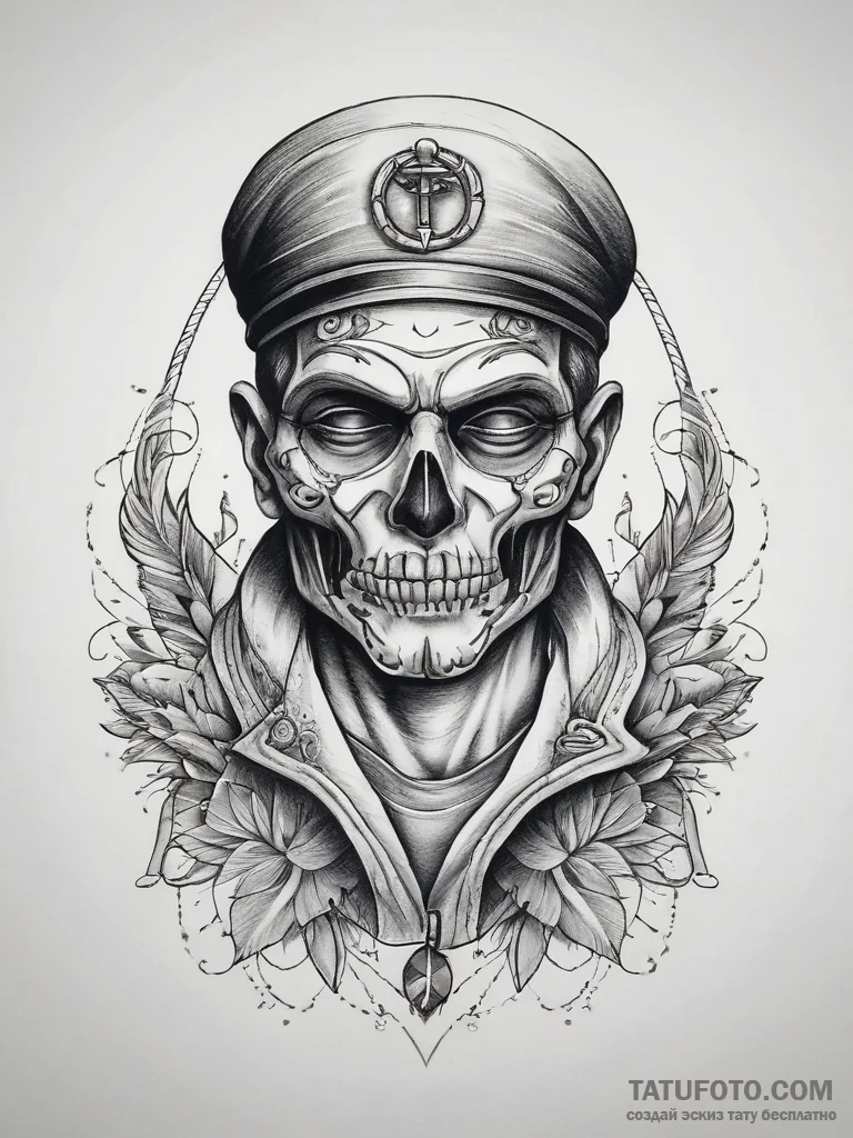 Tattoo sketch corduroy jacket with a design,... - эскиз тату (№1757562059_0, 11.09.2025 03:40) — Tatufoto.com