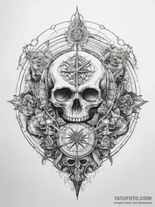 Tattoo sketch map - эскиз тату (№1757562445_0, 11.09.2025 03:47) — Tatufoto.com