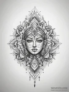 Tattoo sketch sacred source, tattoo line art,... - эскиз тату (№1757562643_0, 11.09.2025 03:50) — Tatufoto.com