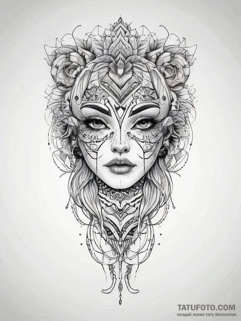 Tattoo sketch leg, concept art for tattoo, on... - эскиз тату (№1757562841_0, 11.09.2025 03:54) — Tatufoto.com