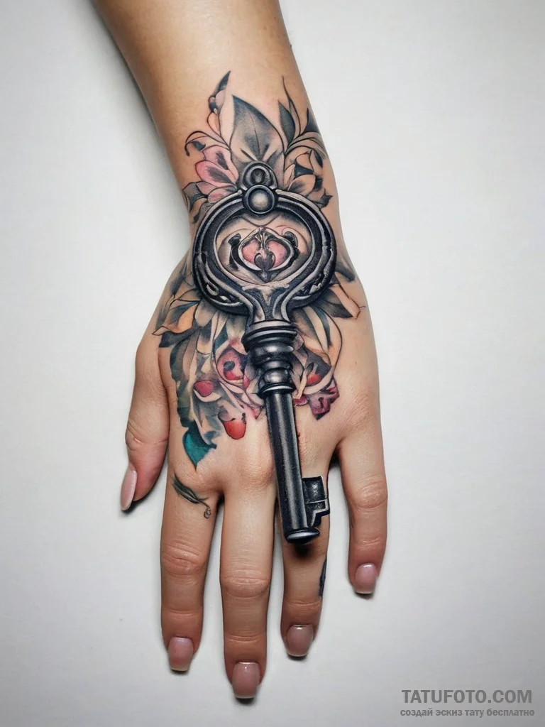 Tattoo sketch hands with a key, tattoo sketch... - эскиз тату (№1757567129_0, 11.09.2025 05:05) — Tatufoto.com