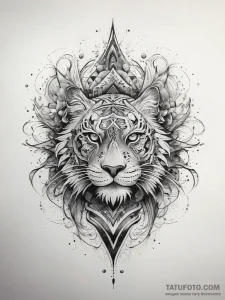 Tattoo sketch sand, ink illustration for tatt... - эскиз тату (№1757567325_0, 11.09.2025 05:08) — Tatufoto.com