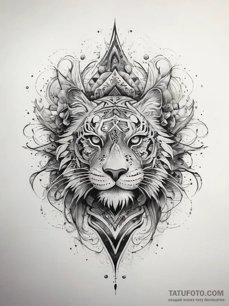 Tattoo sketch sand, ink illustration for tatt... - эскиз тату (№1757567325_0, 11.09.2025 05:08) — Tatufoto.com