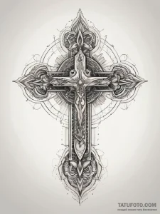 Tattoo sketch sacred representation, concept... - эскиз тату (№1757567906_0, 11.09.2025 05:18) — Tatufoto.com