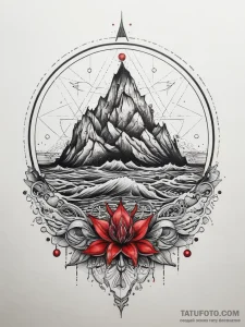 Tattoo sketch ocean, tattoo sketch design, on... - эскиз тату (№1757571409_0, 11.09.2025 06:16) — Tatufoto.com