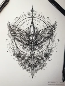 Tattoo sketch cosmic plane, artistic tattoo s... - эскиз тату (№1757573158_0, 11.09.2025 06:45) — Tatufoto.com