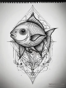 Tattoo sketch neon tetra - эскиз тату (№1757575486_0, 11.09.2025 07:24) — Tatufoto.com