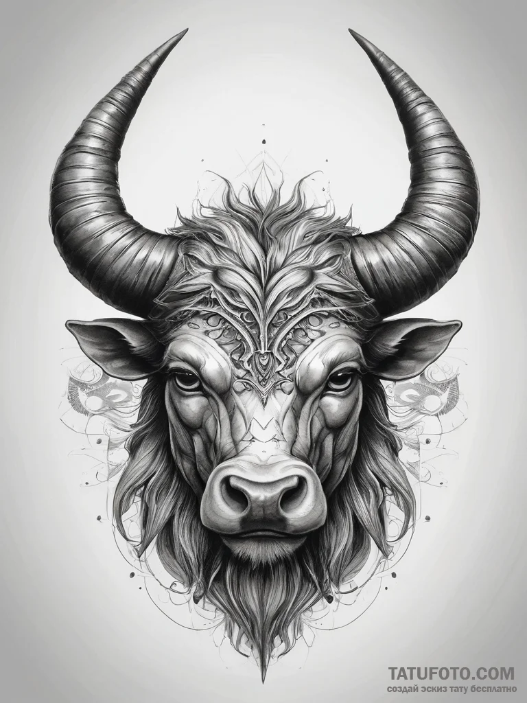 Tattoo sketch minotaur horn, tattoo drawing o... - эскиз тату (№1757578988_0, 11.09.2025 08:23) — Tatufoto.com