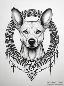 Tattoo sketch hieroglyphic symbol for "loyalt... - эскиз тату (№1757583069_0, 11.09.2025 09:31) — Tatufoto.com