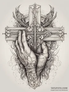 Tattoo sketch hands with a grave, tattoo sket... - эскиз тату (№1757587132_0, 11.09.2025 10:38) — Tatufoto.com