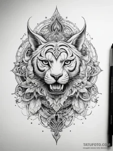 Tattoo sketch a symbolic idea - эскиз тату (№1757588101_0, 11.09.2025 10:55) — Tatufoto.com