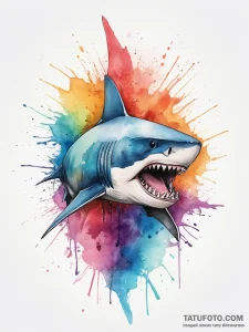 Tattoo sketch jaws shark fin, tattoo line art... - эскиз тату (№1757589846_0, 11.09.2025 11:24) — Tatufoto.com