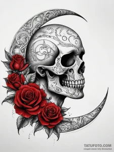 Tattoo sketch moon tattoo, tattoo line art, b... - эскиз тату (№1757590619_0, 11.09.2025 11:36) — Tatufoto.com
