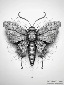 Tattoo sketch alderfly - эскиз тату (№1757597585_0, 11.09.2025 13:33) — Tatufoto.com