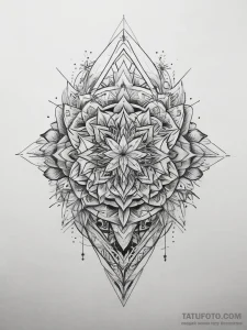 Tattoo sketch geometric phrase, tattoo drawin... - эскиз тату (№1757599710_0, 11.09.2025 14:08) — Tatufoto.com