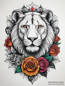 Tattoo sketch hands with a lion, tattoo drawi... - эскиз тату (№1757603196_0, 11.09.2025 15:06) — Tatufoto.com