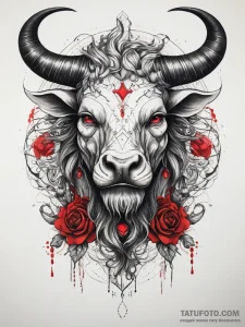 Tattoo sketch minotaur, tattoo flash sheet de... - эскиз тату (№1757608250_0, 11.09.2025 16:30) — Tatufoto.com