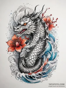Tattoo sketch gray, ink illustration for tatt... - эскиз тату (№1757609216_0, 11.09.2025 16:46) — Tatufoto.com