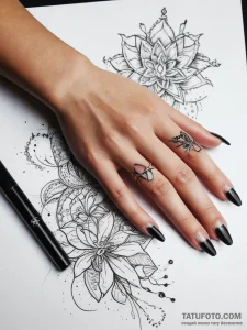 Tattoo sketch nail polish tattoo - эскиз тату (№1757609602_0, 11.09.2025 16:53) — Tatufoto.com