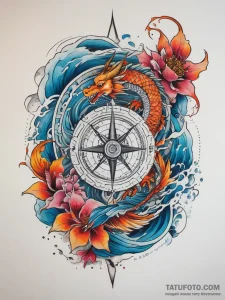 Tattoo sketch compass, tattoo sketch design,... - эскиз тату (№1757625195_0, 11.09.2025 21:13) — Tatufoto.com