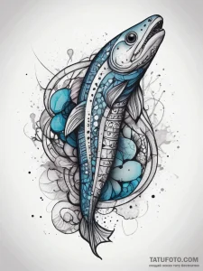 Tattoo sketch lamprey, tattoo line art, bold... - эскиз тату (№1757629257_0, 11.09.2025 22:20) — Tatufoto.com