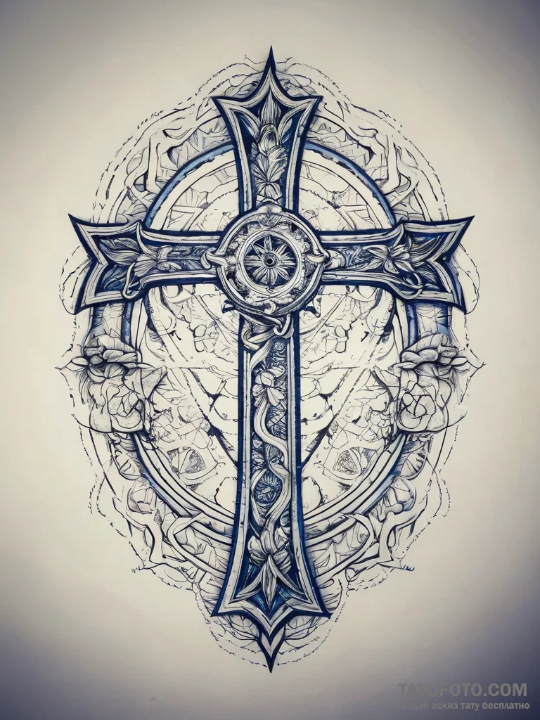 Tattoo sketch blue, tattoo line art, detailed... - эскиз тату (№1757630417_0, 11.09.2025 22:40) — Tatufoto.com