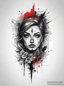 Tattoo sketch dark, artistic tattoo sketch, b... - эскиз тату (№1757635840_0, 12.09.2025 00:10) — Tatufoto.com