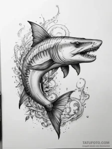 Tattoo sketch kaluga sturgeon - эскиз тату (№1757636224_0, 12.09.2025 00:17) — Tatufoto.com