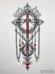 Tattoo sketch magical chain, tattoo flash she... - эскиз тату (№1757637182_0, 12.09.2025 00:33) — Tatufoto.com