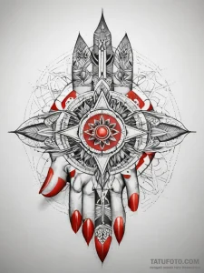 Tattoo sketch hands with a luck, tattoo sketc... - эскиз тату (№1757637374_0, 12.09.2025 00:36) — Tatufoto.com