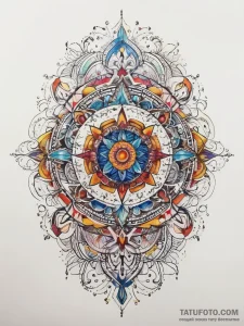 Tattoo sketch cosmic world, concept art for t... - эскиз тату (№1757638345_0, 12.09.2025 00:52) — Tatufoto.com