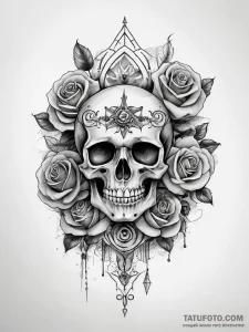 Tattoo sketch painting a watercolor set, conc... - эскиз тату (№1757640096_0, 12.09.2025 01:21) — Tatufoto.com
