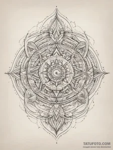Tattoo sketch moonfish, tattoo line art, on a... - эскиз тату (№1757641852_0, 12.09.2025 01:50) — Tatufoto.com
