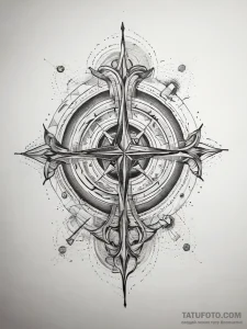 Tattoo sketch cosmic portrayal, concept art f... - эскиз тату (№1757642241_0, 12.09.2025 01:57) — Tatufoto.com
