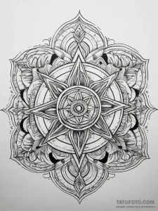 Tattoo sketch expression, ink illustration fo... - эскиз тату (№1757643019_0, 12.09.2025 02:10) — Tatufoto.com