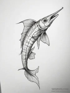 Tattoo sketch trumpetfish, tattoo sketch desi... - эскиз тату (№1757644965_0, 12.09.2025 02:42) — Tatufoto.com