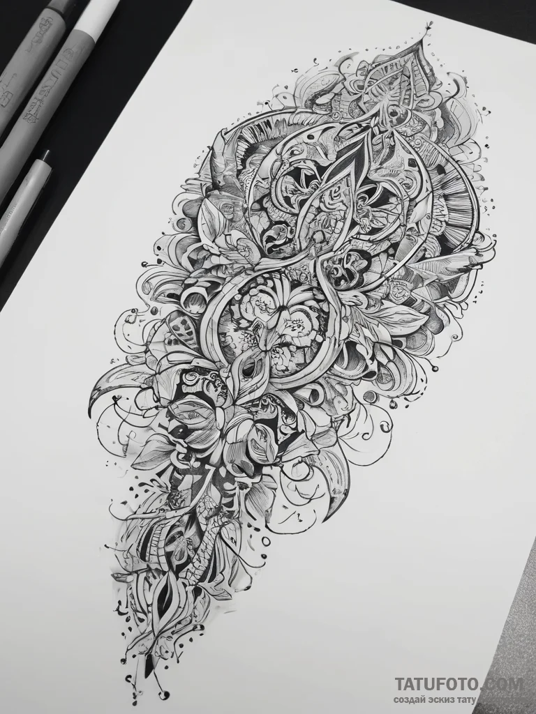 Tattoo sketch molly, concept art for tattoo,... - эскиз тату (№1757645157_0, 12.09.2025 02:45) — Tatufoto.com