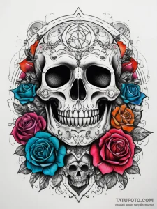 Tattoo sketch cosmic history, ink illustratio... - эскиз тату (№1757650880_0, 12.09.2025 04:21) — Tatufoto.com