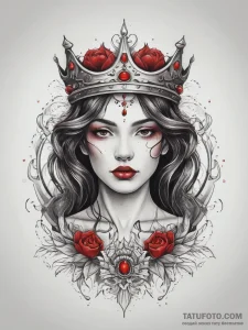Tattoo sketch hands with a crown, tattoo line... - эскиз тату (№1757651850_0, 12.09.2025 04:37) — Tatufoto.com