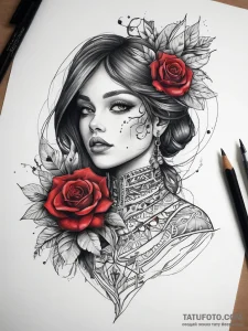 Tattoo sketch ruby - эскиз тату (№1757653784_0, 12.09.2025 05:09) — Tatufoto.com
