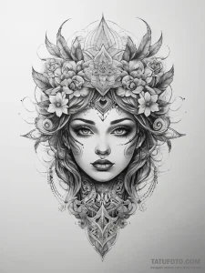 Tattoo sketch dream, tattoo line art, realist... - эскиз тату (№1757654749_0, 12.09.2025 05:25) — Tatufoto.com