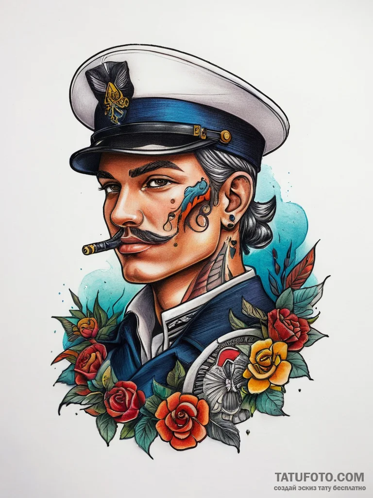 Tattoo sketch soldier with a bracelet, tattoo... - эскиз тату (№1757656869_0, 12.09.2025 06:01) — Tatufoto.com