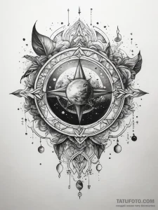 Tattoo sketch cosmic essence - эскиз тату (№1757657641_0, 12.09.2025 06:14) — Tatufoto.com