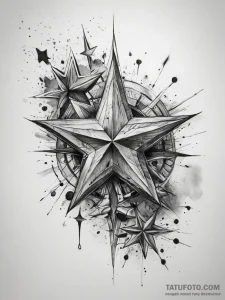 Tattoo sketch stars tattoo, tattoo line art,... - эскиз тату (№1757660165_0, 12.09.2025 06:56) — Tatufoto.com
