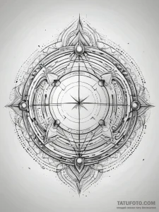 Tattoo sketch cosmic sphere, tattoo line art,... - эскиз тату (№1757662693_0, 12.09.2025 07:38) — Tatufoto.com