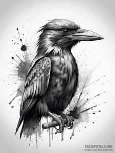 Tattoo sketch kenku, tattoo sketch design, bl... - эскиз тату (№1757665032_0, 12.09.2025 08:17) — Tatufoto.com