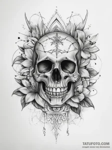 Tattoo sketch azalea, concept art for tattoo,... - эскиз тату (№1757667568_0, 12.09.2025 08:59) — Tatufoto.com