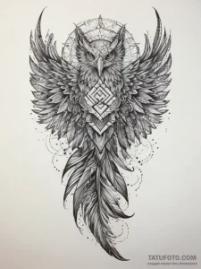 Tattoo sketch griffin feather, tattoo sketch... - эскиз тату (№1757667762_0, 12.09.2025 09:02) — Tatufoto.com